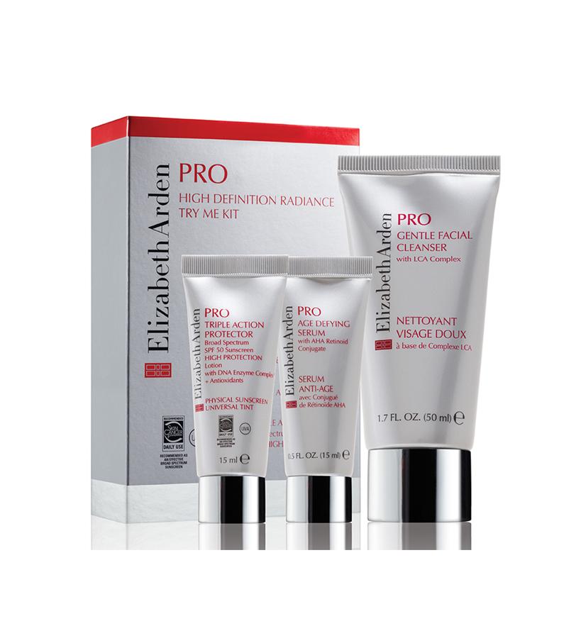 En este pack de la gama Try Me Kit, podrás encontrar un producto 2 en uno, con un limpiador/exfoliante, un sérum con Retinoide que mejora y unifica la piel y un Tratamiento Triple Acción que hidrata la piel en profundidad y la protege de los rayos solares gracias a su SPF 50. (76 €)