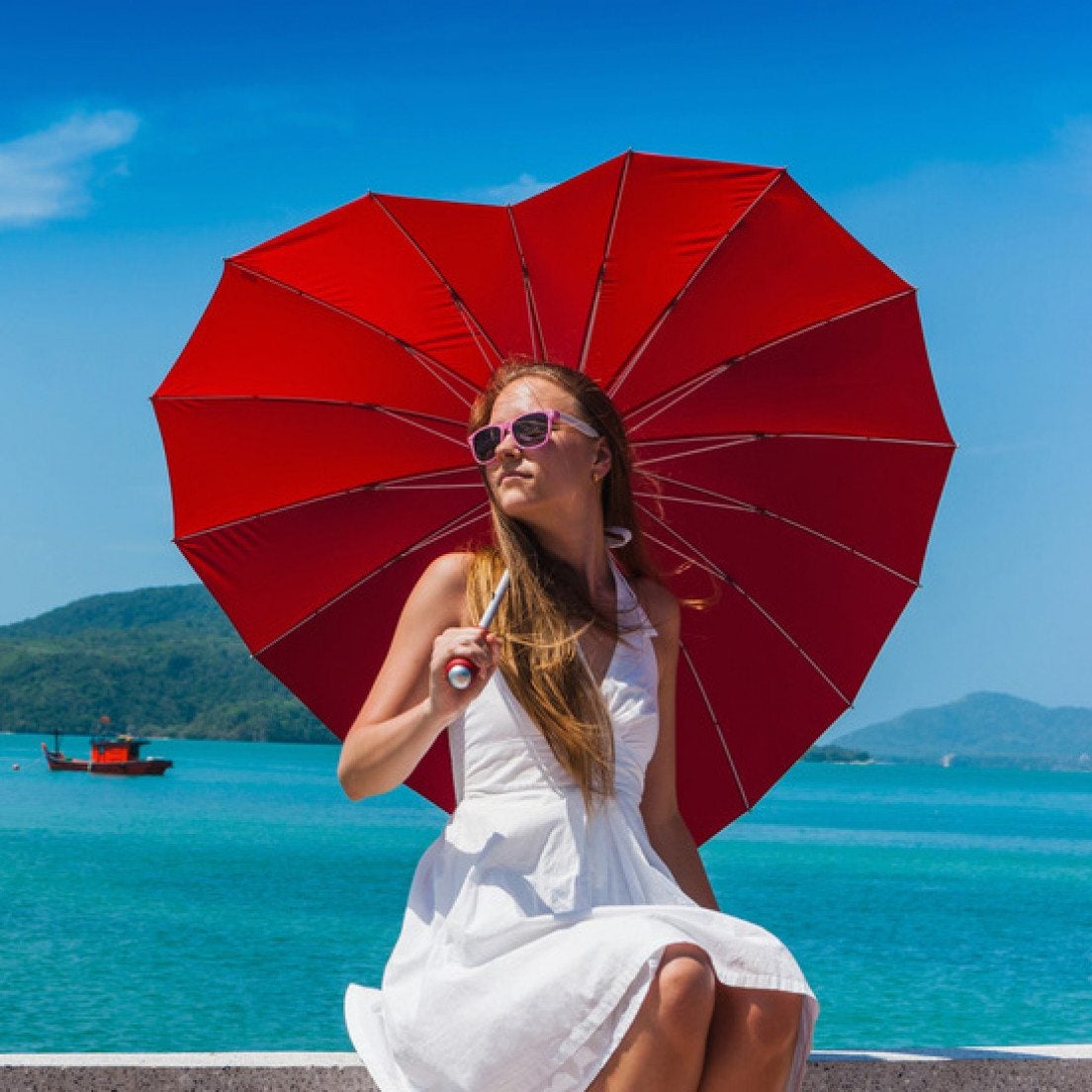 Paraguas con forma de corazón de Regalos.com: 19,90 euros.