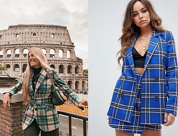 Americana de cuadros de Asos: 55,99 euros.