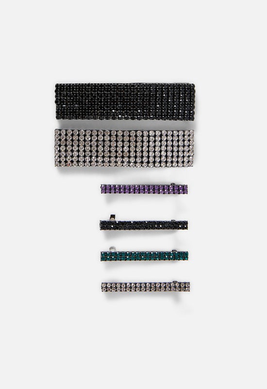 Horquillas de colores y brillos de Zara: 15,95 euros.