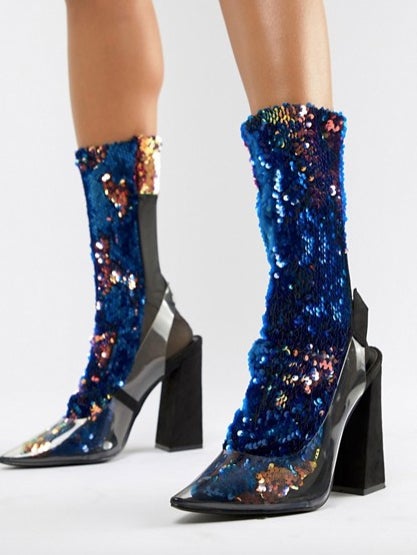 Calcetines de lentejuelas de Asos: 10,49 euros.