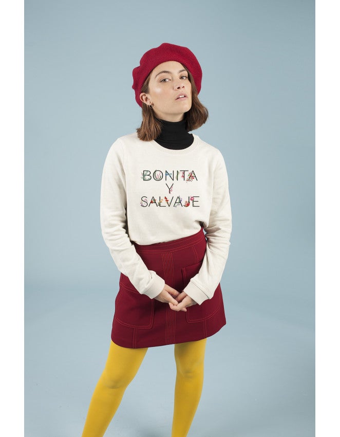 Sudadera ‘bonito y salvaje’ de Offsetcollage: 52 euros.