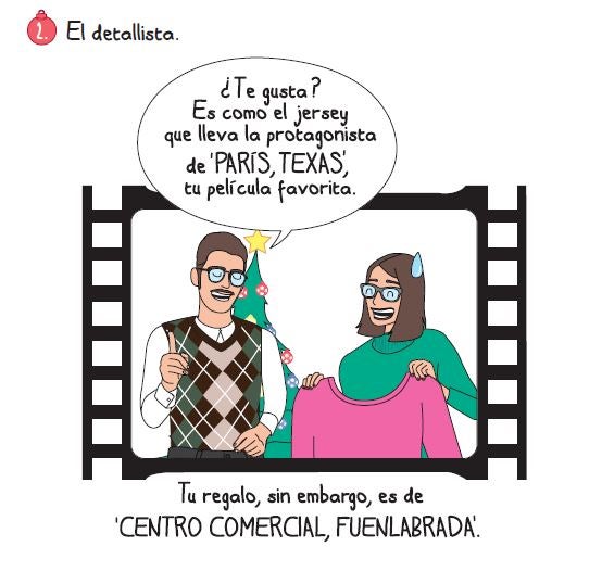 En un capítulo de la serie Gossip Girl, uno de los protagonistas le regala nieve a su pareja porque ella sueña que Nueva York se cubra de blanco el día de Navidad. Para cumplir su deseo, traslada por media ciudad una enorme máquina de nieve artificial y se planta en su casa a lanzar copos. Eso es un “detallista” con recursos. Para ellos, los regalos navideños descansan sobre la idea de la enormidad. Nunca es suficiente, siempre se puede hilar más fino o conmover más. Así que desiste, no intentes ponerte a su altura. La reciprocidad en el detallista solo se ve consumada si tú también lo eres… y no, no lo eres. Asúmelo y disfruta de su sentido operístico del detalle en vez de sentirte abrumada.