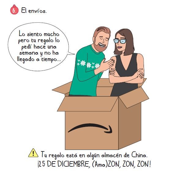 Si hubiesen tirado de Amazon, Sara y Jonathan jamás se hubiesen conocido en la película Serendipity. Nunca se habrían peleado por esos guantes negros en unos grandes almacenes el día de Nochebuena. Con Amazon, como mucho, puedes ligar con algún bot hospedado en un servidor de Nevada. Lo peor de comprar por internet es esa despersonalización en el acto de búsqueda del regalo, pero especialmente lo de estar en casa a la hora de recibir el paquete. Lo mejor, es todo lo demás. Para empezar, no pones en riesgo tu integridad física. Todavía hay padres amontonados en los mostradores de algunas jugueterías desde hace tres navidades. A todos les dijeron en su momento que los peluches de La Patrulla Canina estaban al caer. Y ahí siguen.