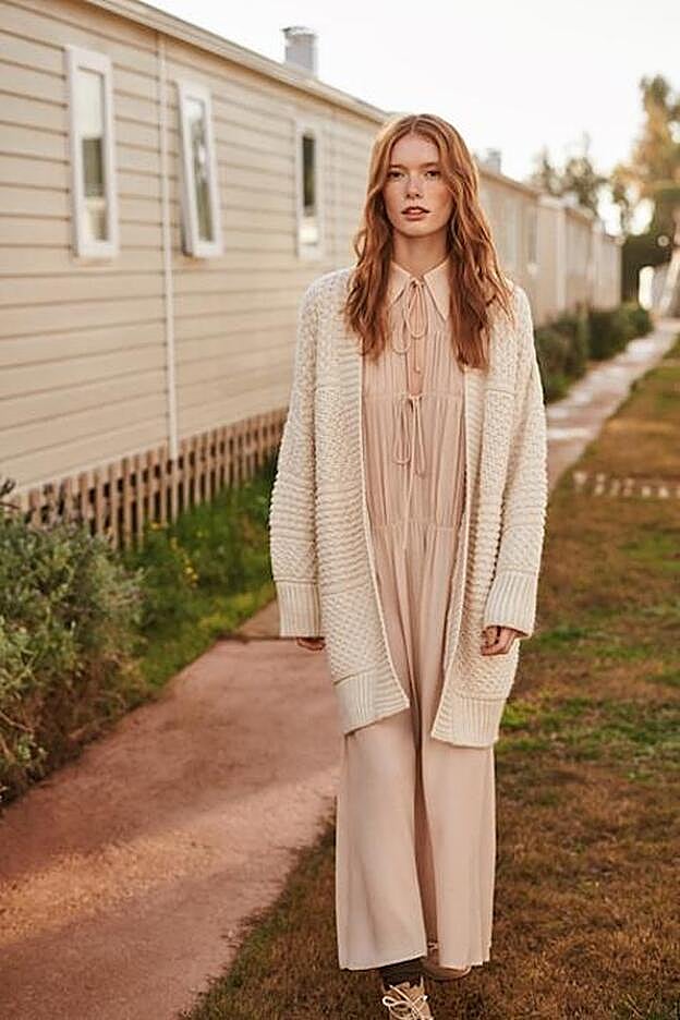 Uno de los "looks" súper románticos de la última colección de Mango.