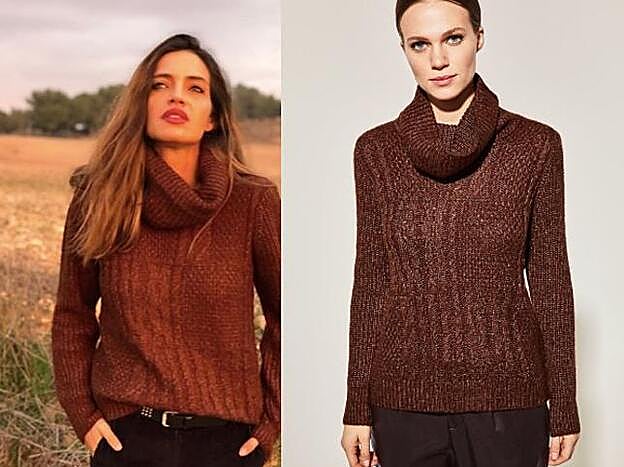 Jersey con cuello alto de Cortefiel.