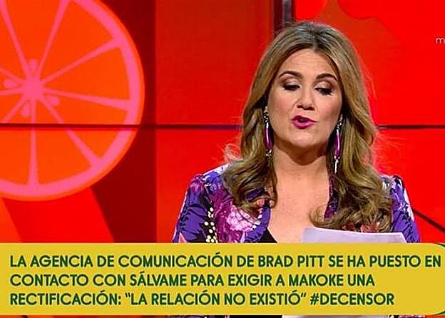 Carlota Corredera fue una de las encargadas en dar a conocer el comunicado de la agencia del actor.