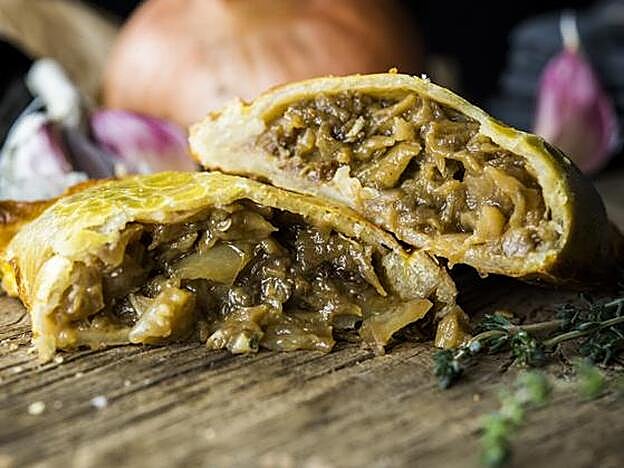 Empanada de berenjena.