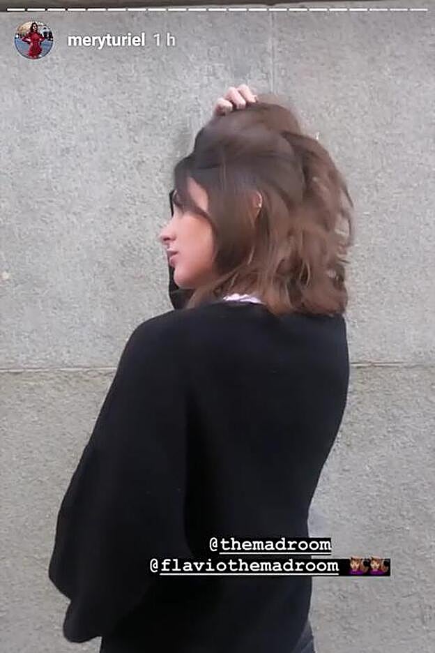 Mery Turiel ha mostrado su cambio de 'look' a través de sus 'stories' de Instagram.