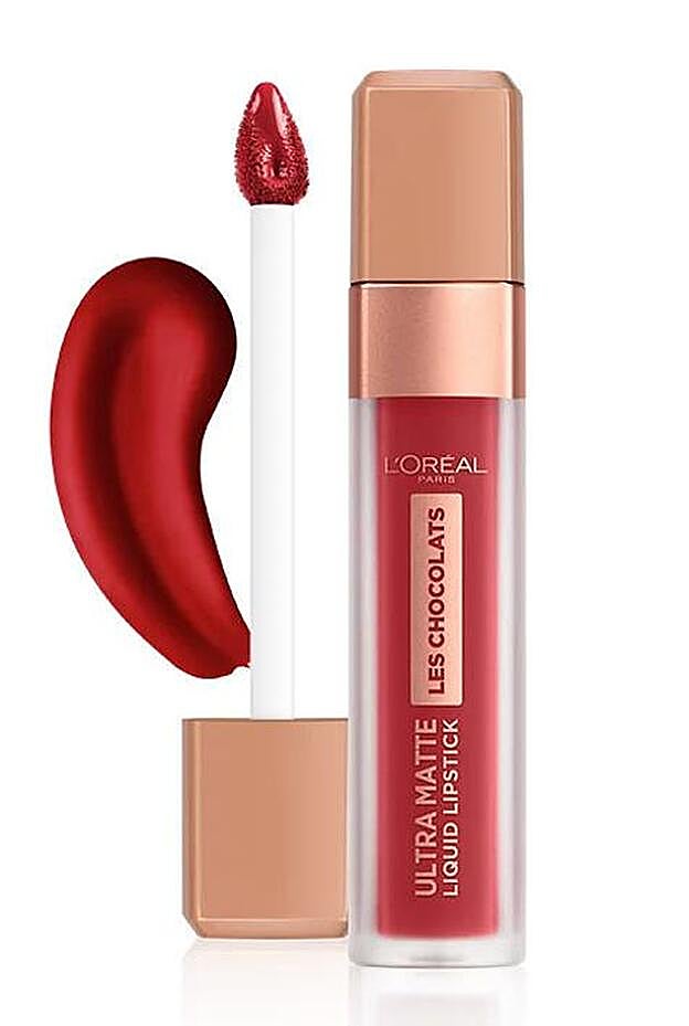 Labial líquido mate de larga duración 'Les Chocolats' en el tono rojo nude (9,95 euros).