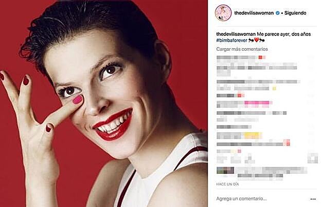 Este es el mensaje que colgaba Bibiana Fernández.