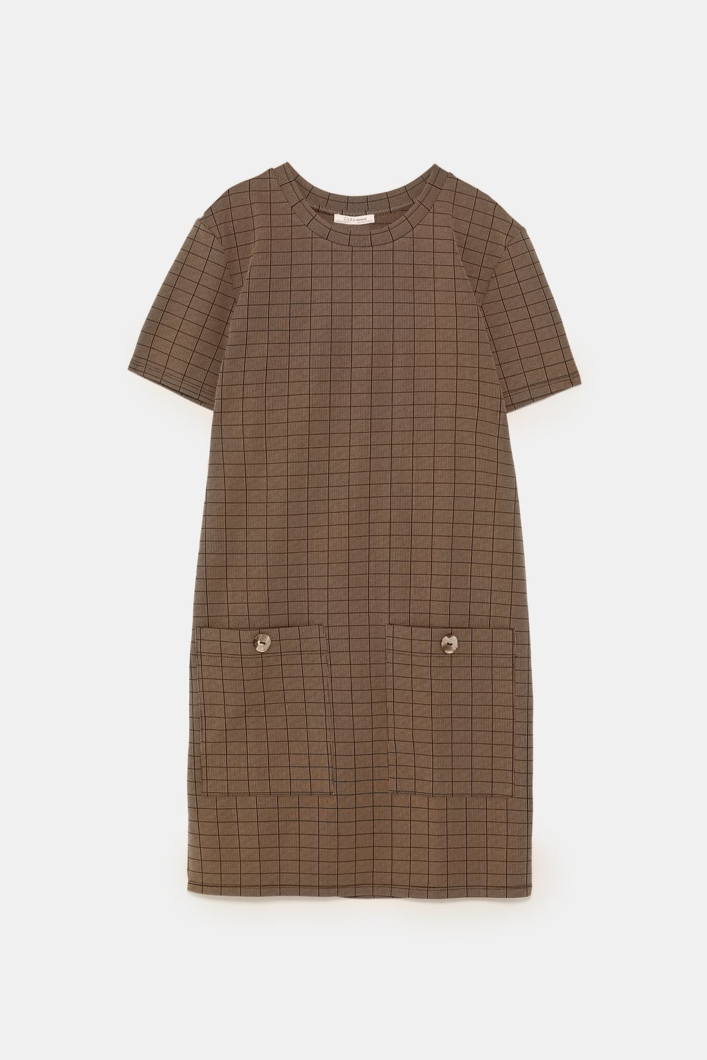 Vestido de cuadros de Zara: 5,99 euros.