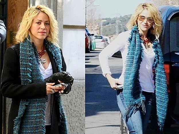 La cantante Shakira con nuevo cambio de look.