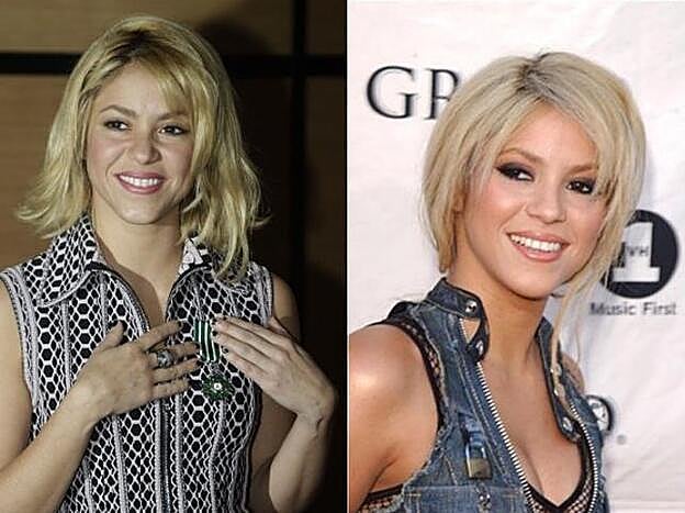 Hace años, cuando Shakira llevaba el pelo corto.