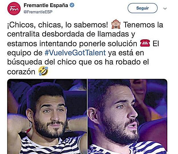 El tuit con el que se buscaba al chico.