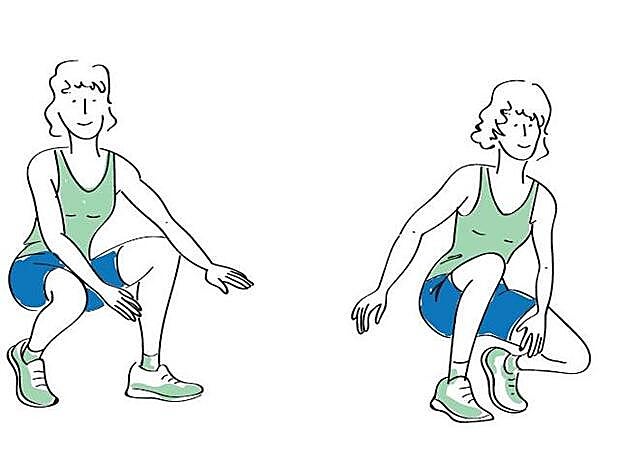 Ilustración de Sergio Arango. Postura para tonificar.