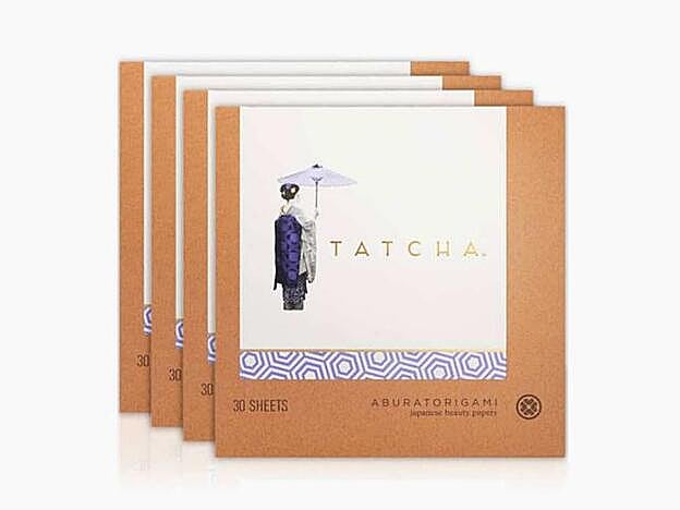 Papeles secantes de arroz de Tatcha.