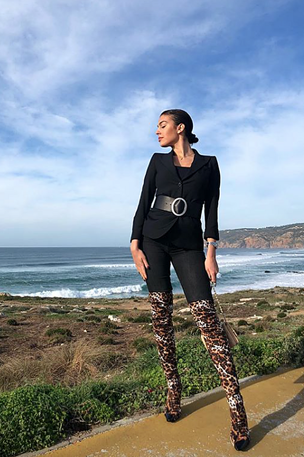 Las botas más arriesgadas: de estampado de leopardo.