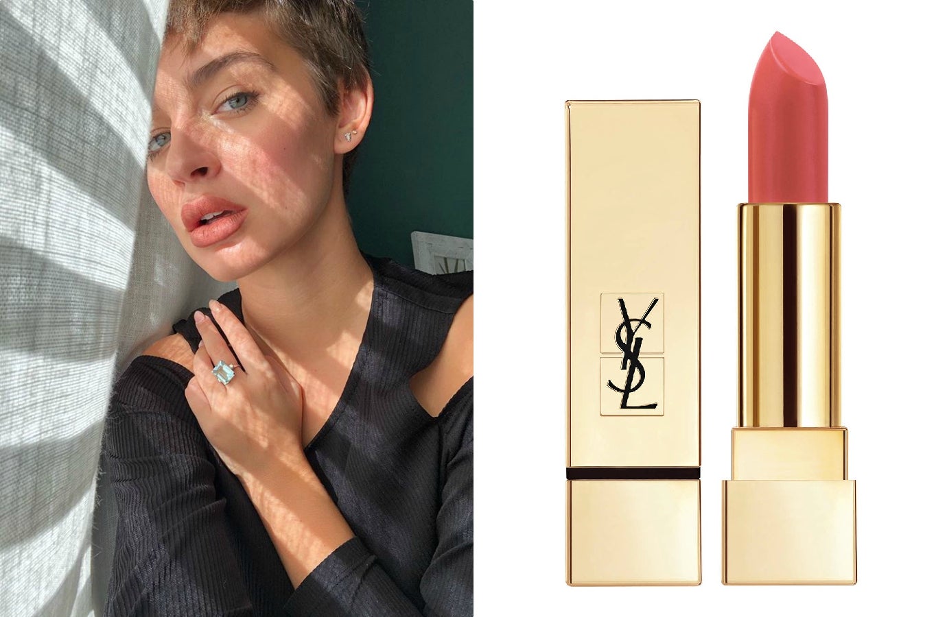 Por lo general, nunca veremos a Laura Escanes lucir un color de labios muy llamativo. La influencer prefiere ser más natural y utilizar tonos suaves y nude, como este de Yves Saint Laurent. Es el modelo Rouge Pur Couture Mat en el tono 214 Wood On Fire. (35,95 euros en Sephora).