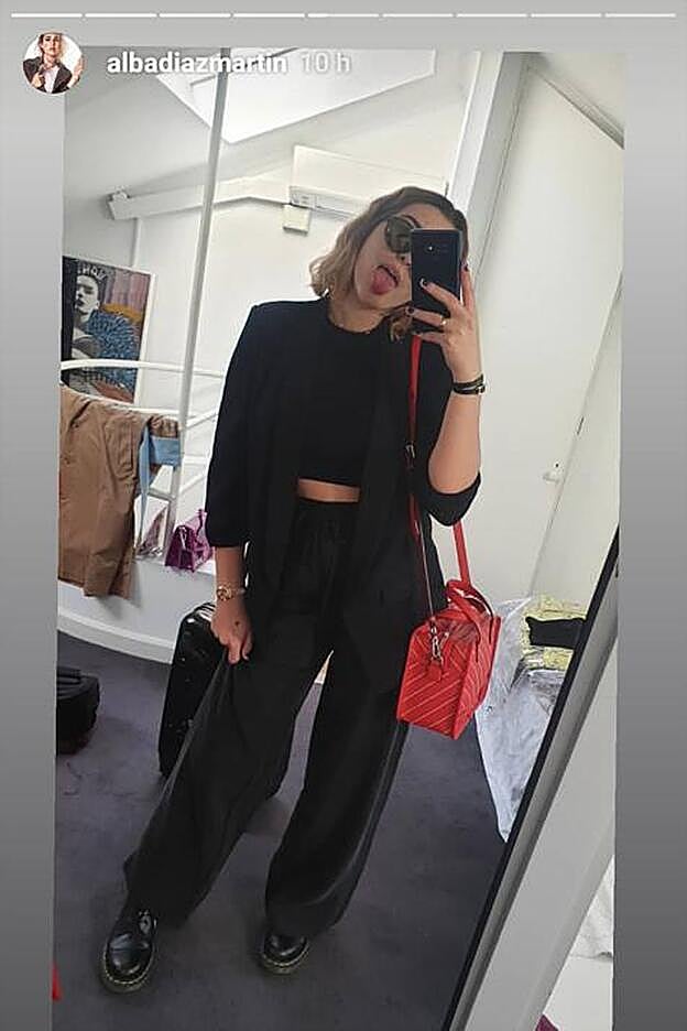 Alba Díaz compartió este 'look' a través de uno de sus 'stories' de Instagram recientes.