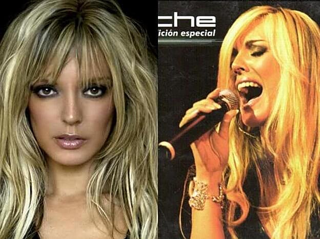 La cantante Merche hace más de una década.