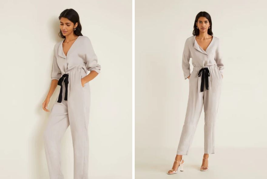 El lazo de este mono le da un toque muy parisino, un detalle simple pero que marca la diferencia de cualquier otra mono del mismo color. (39,99 euros).