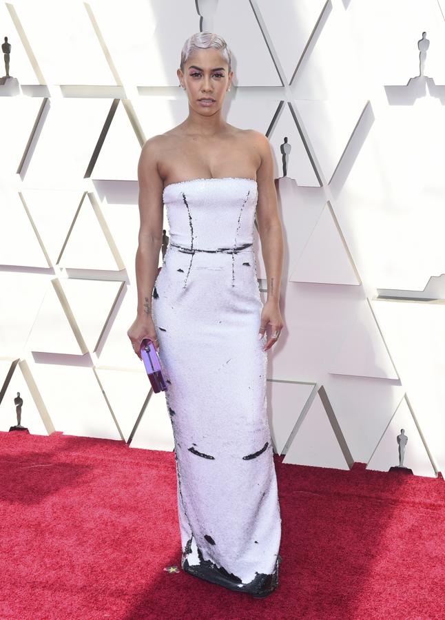 Sibley Scole, en la alfombra roja de los Oscar 2019.