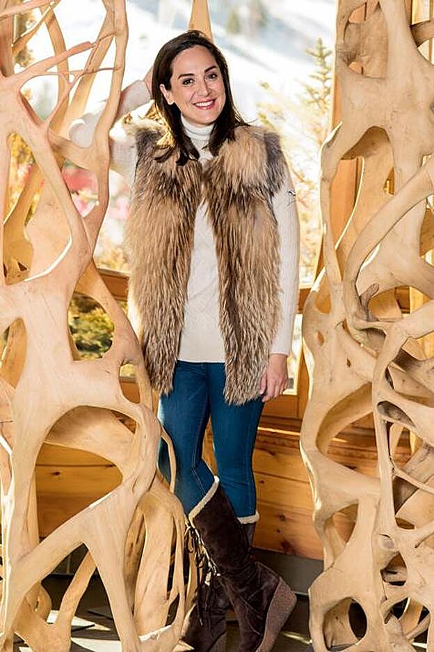 Tamara Falcó posando en Andorra.