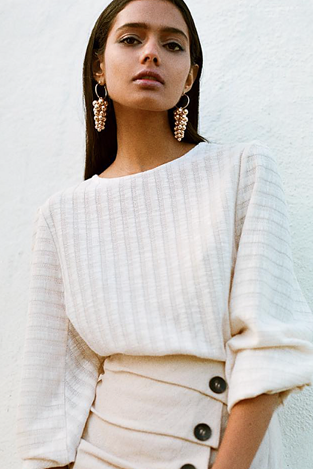 La combinación del top con una falda en el avance de la colección de Lefties.