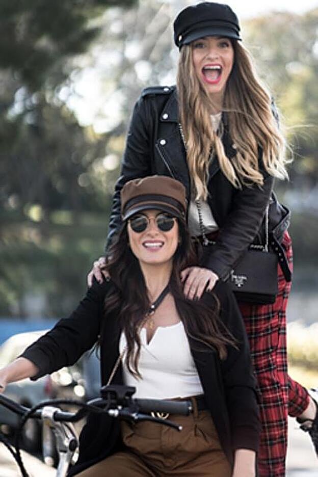 Abajo: Bárbara Cueto. Arriba: Tutti Marquez