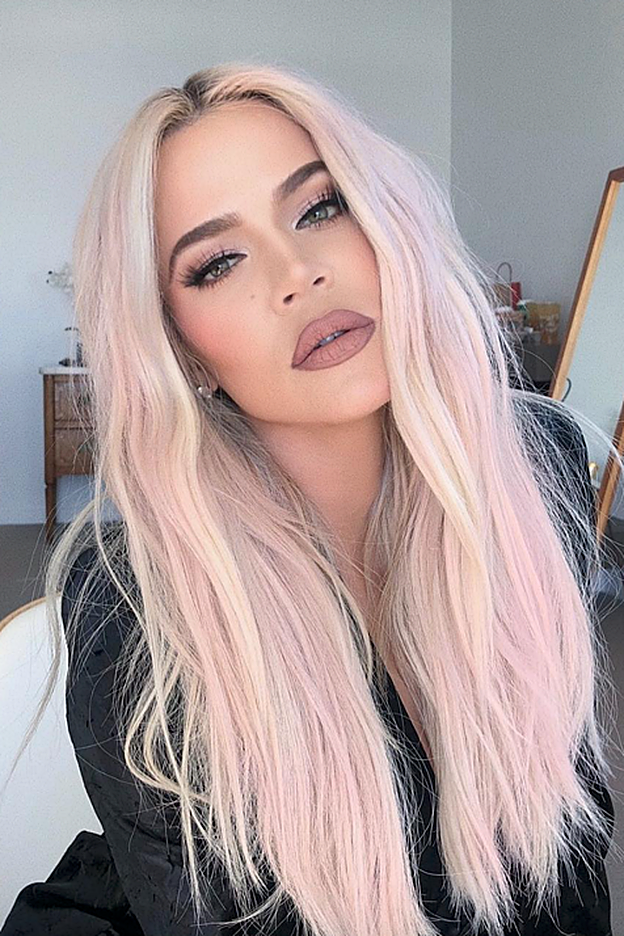 La melena rosa pastel fue uno de sus cambios de look más celebrados.