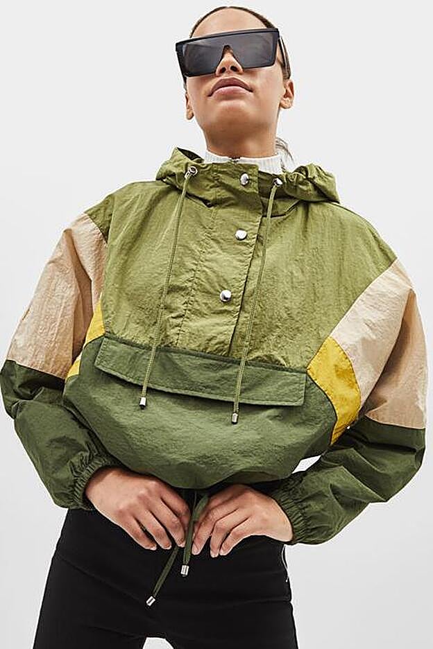 Cortavientos en cuatro colores y a la cintura.