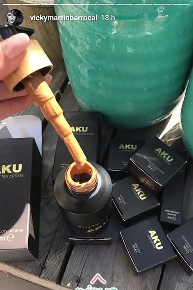 Vicky Martín Berrocal mostraba esta nueva crema corporal a través de sus 'stories' recientes de Instagram.