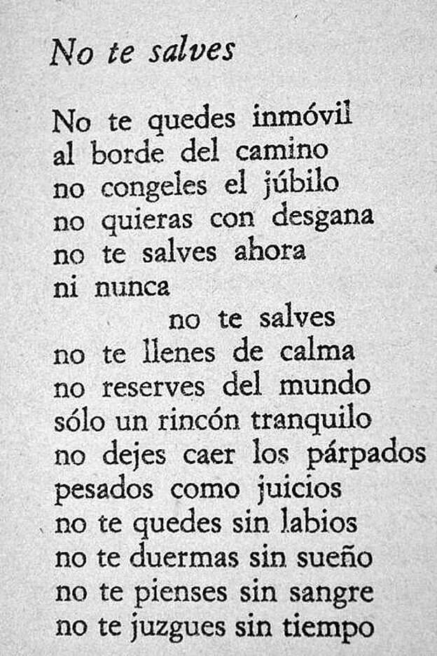 Poema 'No te salves'
