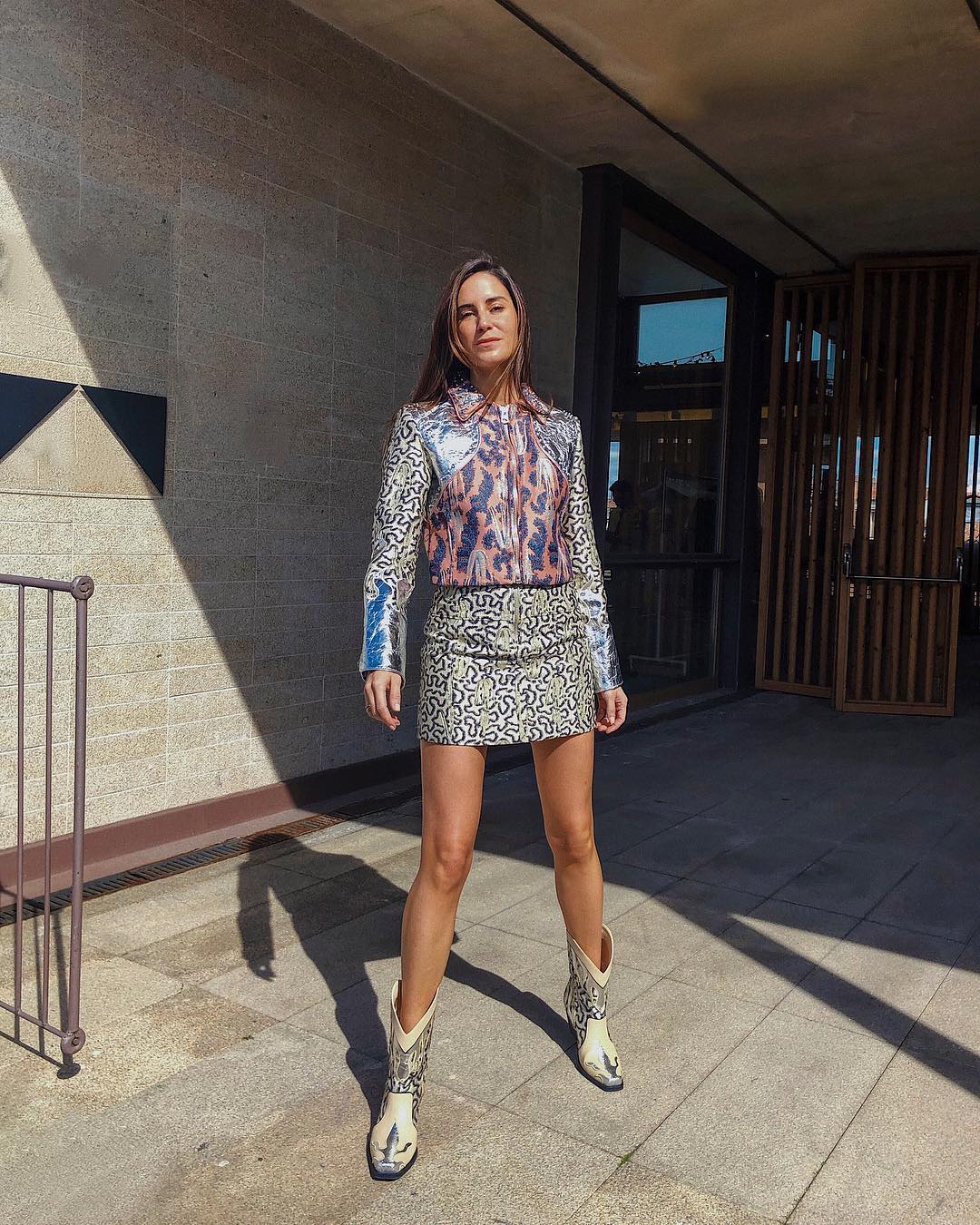 Gala González con total look de H&M. La chaqueta y las botas ya están agotadas.