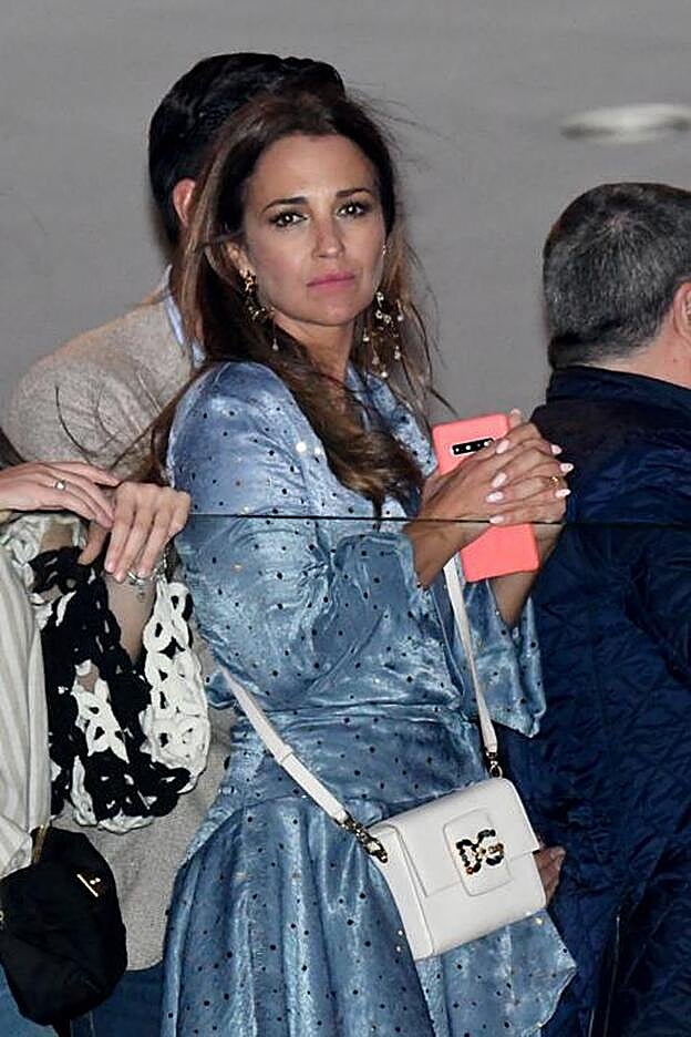 Paula Echevarría en la Semana Santa de Málaga con el vestido de Capriche.