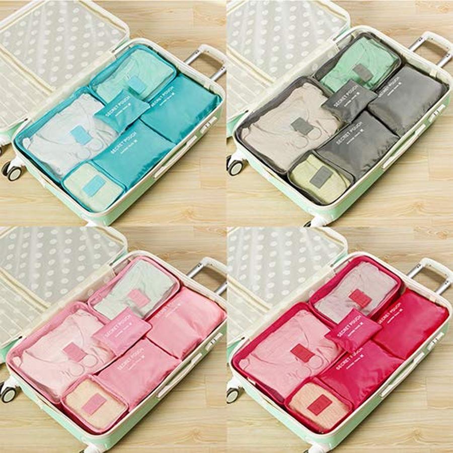 La forma más eficiente y sencilla de hacer tu equipaje es colocar cada tipo de ropa junta y en un sitio concreto. Este  set de bolsas organizadoras de Amazon (6.27 euros)  te ayudará a tener una maleta perfecta y bien ordenada.