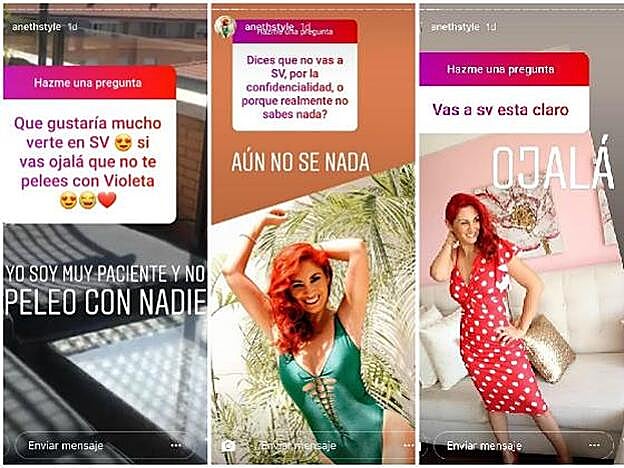 Stories de Aneth sobre 'Supervivientes 2019'