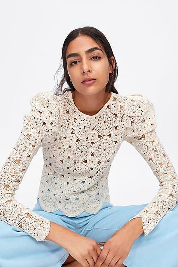 Top de crochet de la nueva colección de Zara.