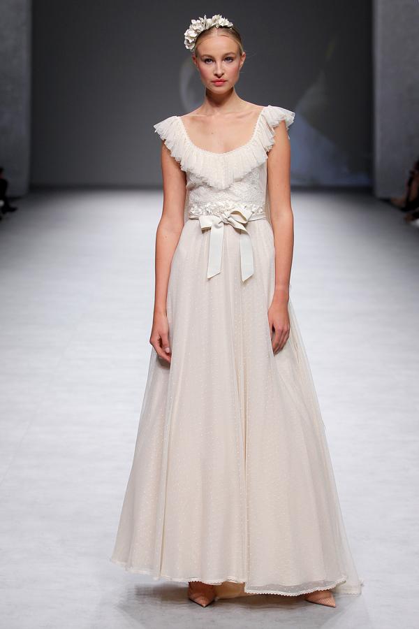 El vestido de novia más bonito del desfile de Poesie Sposa en la Barcelona Bridal Week.