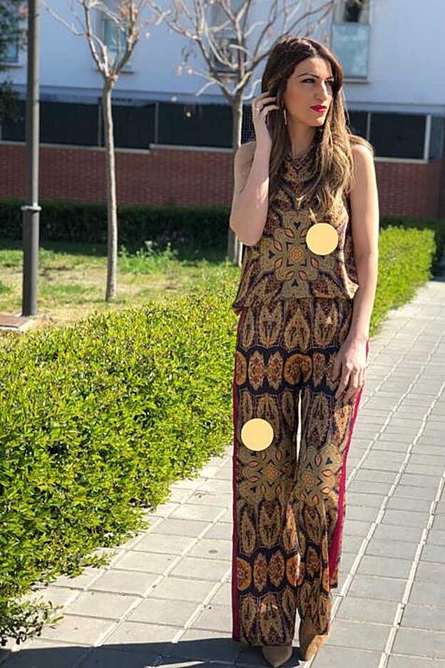 La 'influencer' Mayka Martos con conjunto de Zara.