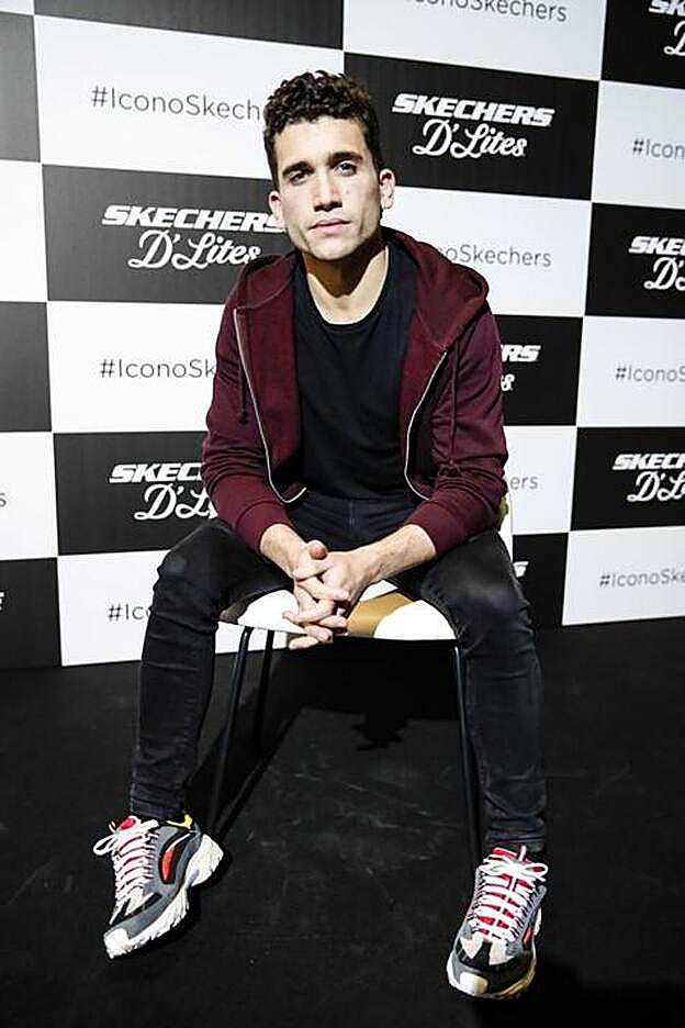 Jaime Lorente en el evento de Skechers.