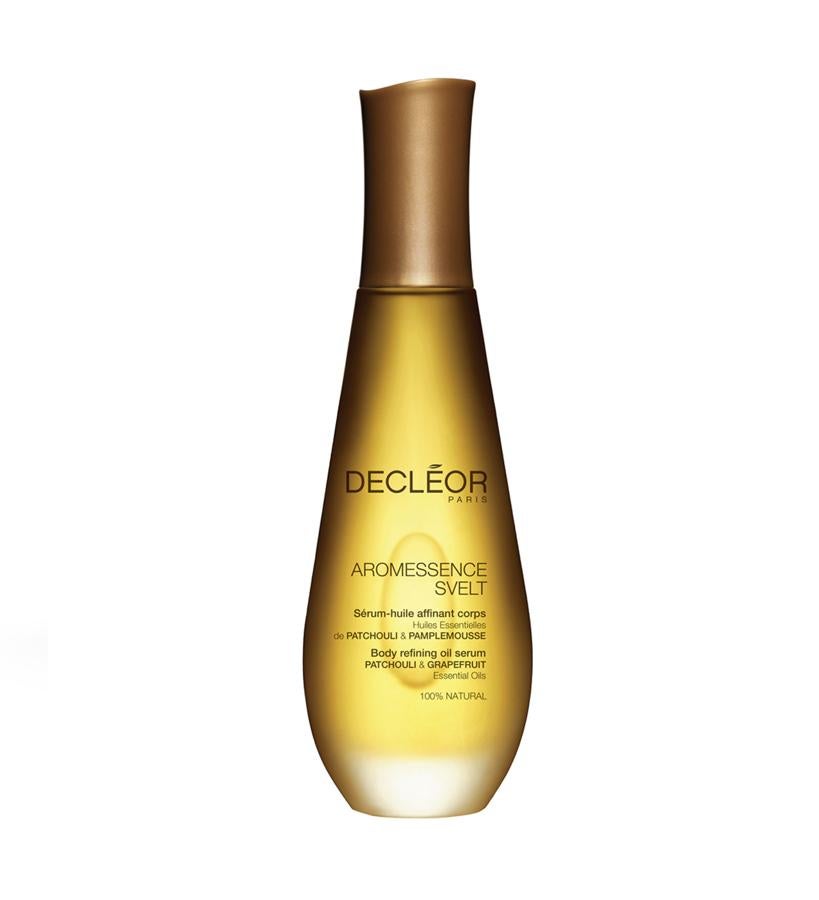 Hecho con un 100 % de ingredientes de origen natural, este sérum  impregnado de aceites esenciales de toronja y pachulí, aumenta la elasticidad y vigoriza la mente y el cuerpo, mientras una mezcla de aceites de macadamia y jojoba propociona una hidratación óptima. Ideal para las caderas, los muslos y las nalgas, puede esperar una piel suave, flexible con un mejor tono y firmeza. (54,95 €).