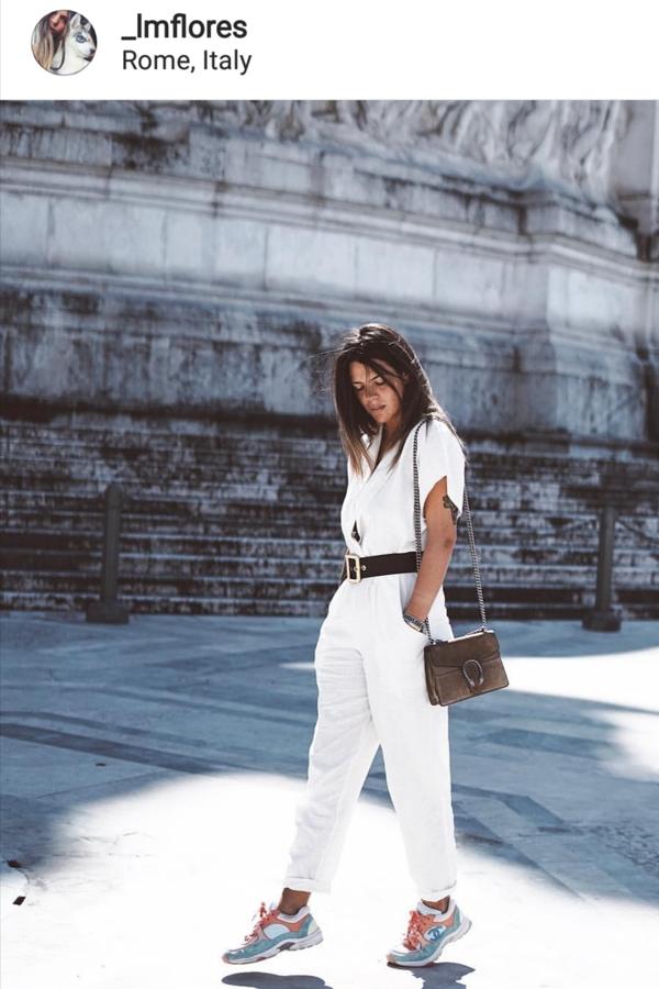 Laura Matamoros  no se separa de los monos esta temporada , como este que lució hace meses de la firma Wolflamb.