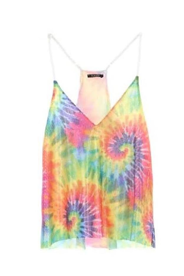 Top de tirantes de estampado tie-dye de Please Fashion