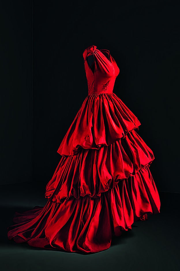 Vestido de noche (1952), inspirado en el retrato de María del Rosario de Silva y Gurtubay, duquesa de Alba.