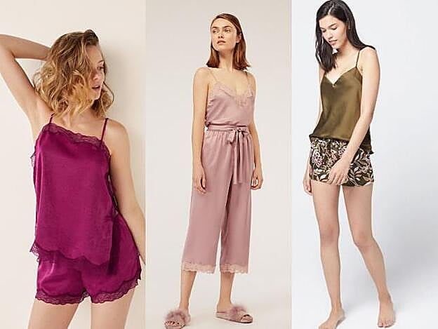 Pijamas de estilo lencero para copiar el look de María Fernández-Rubíes. .