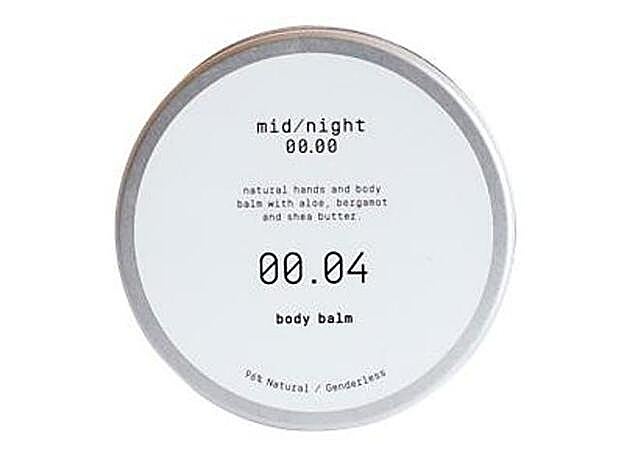 Crema hidratante Body Balm 00.04 de Midnight 00.00. (30 euros).
