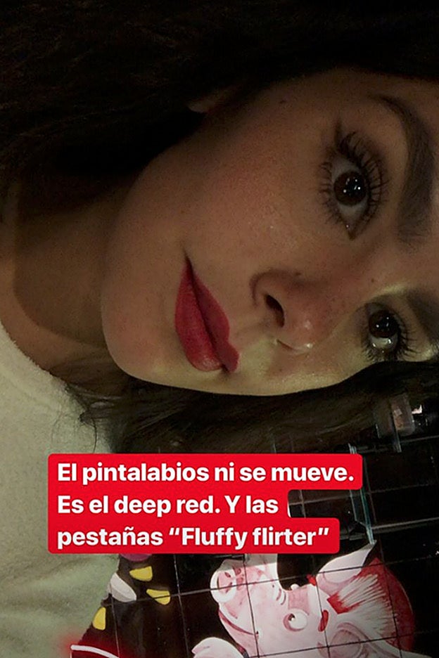 Cristina Pedroche revela la referencia de sus productos de maquillaje favoritos.