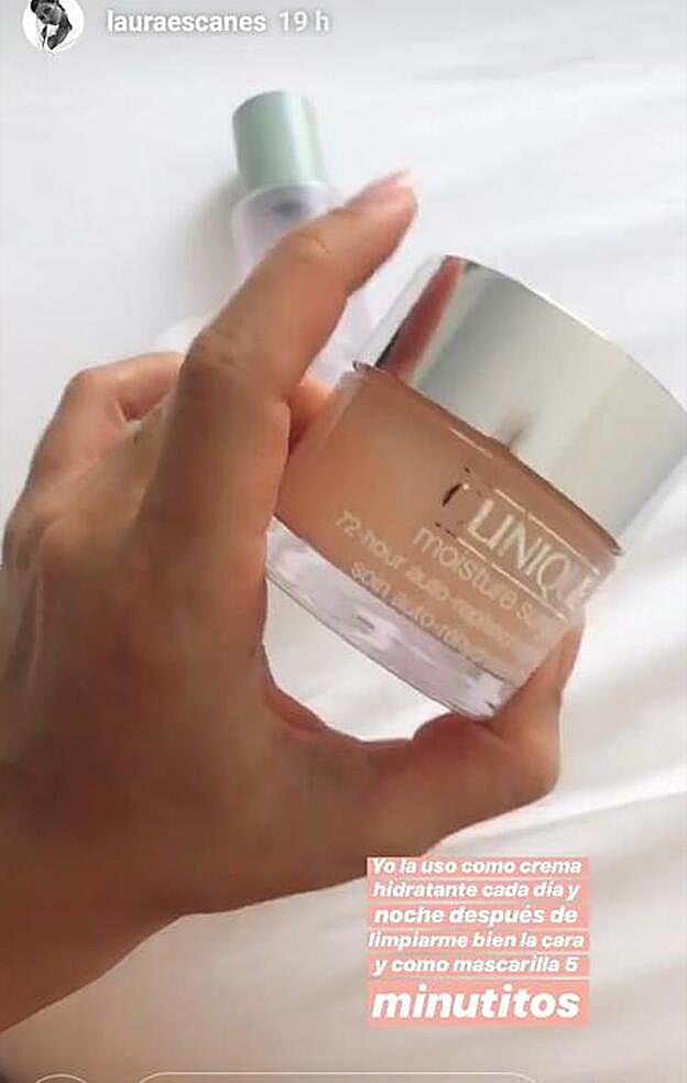 Laura Escanes ha revelado cuál es esa crema hidratante de la que no puede prescindir en su rutina facial diaria.